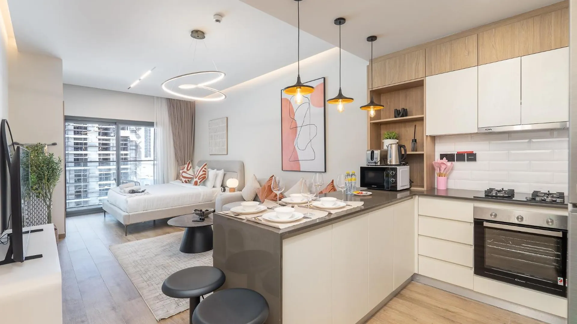 Apartment Peaceful Studio Flat That Sleeps 2 In Jumeirah Village Circle Dubai